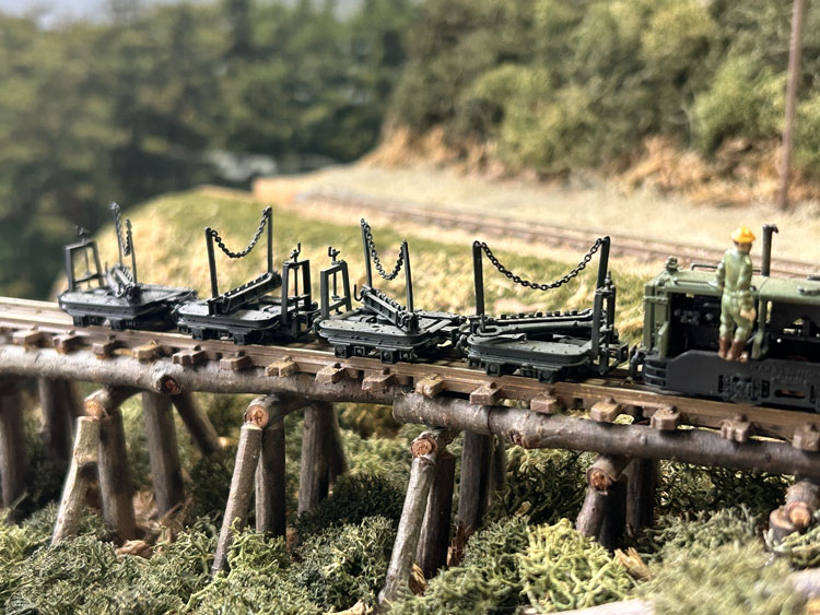 モデルワーゲン完成品 木曾森林鉄道 木製運材台車（日本農林機械製）