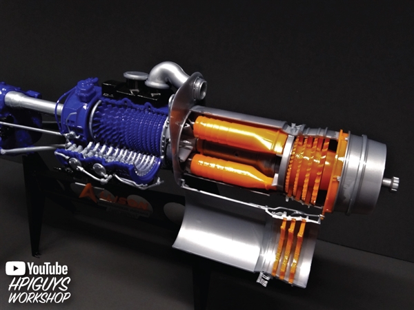 Allison Prop Jet 501-D13 Engine (1/10) (fs)