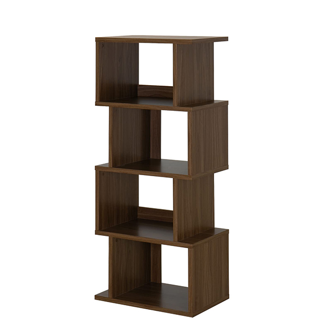 セール中 ダークブラウン木製オープンシェルフ 4段 楽天市場】オープン