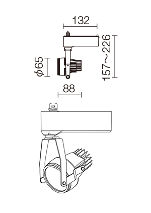ModuleX製スポットライト 7台セット ModuleX モデュレックス スポット