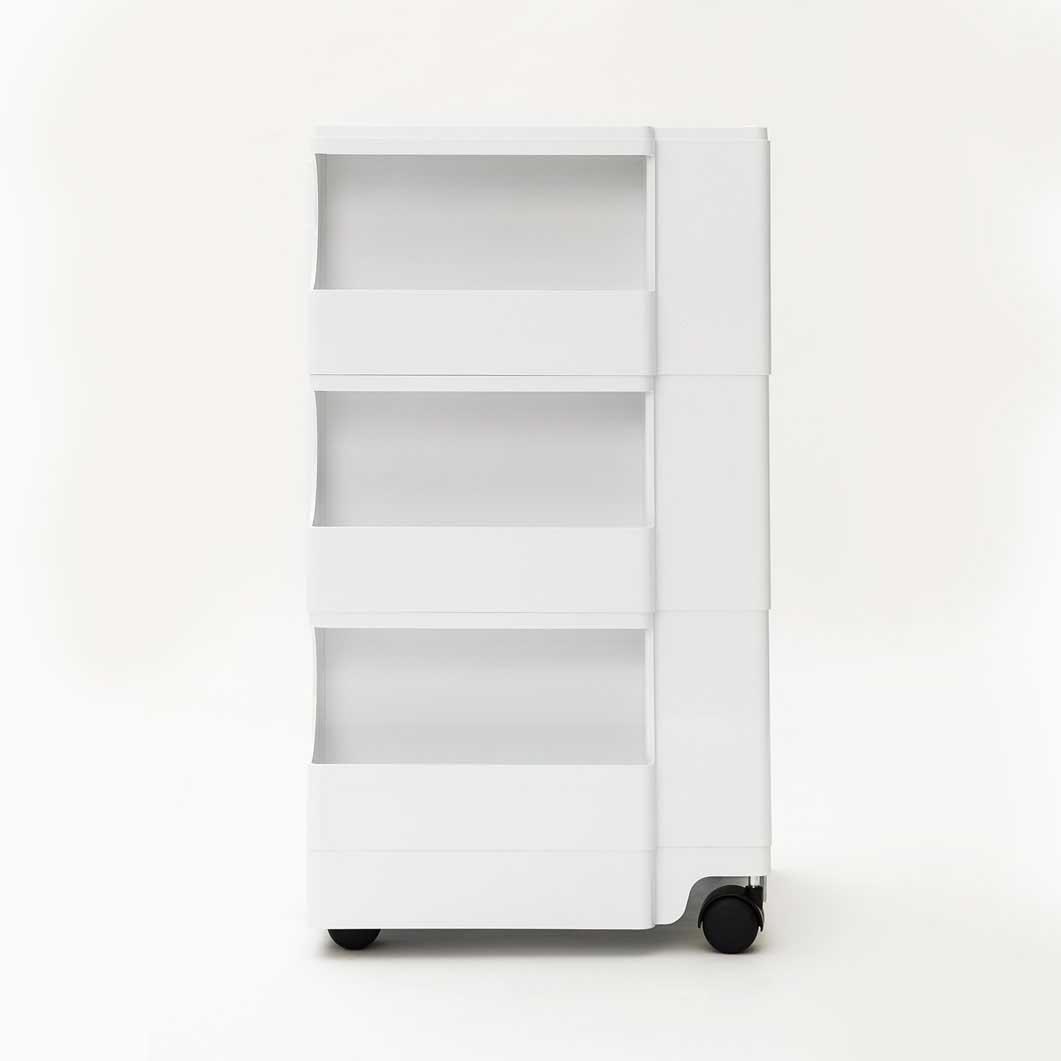 ボビーワゴン 3段5トレイ トルネードグレー(トルネードグレー)：ホーム