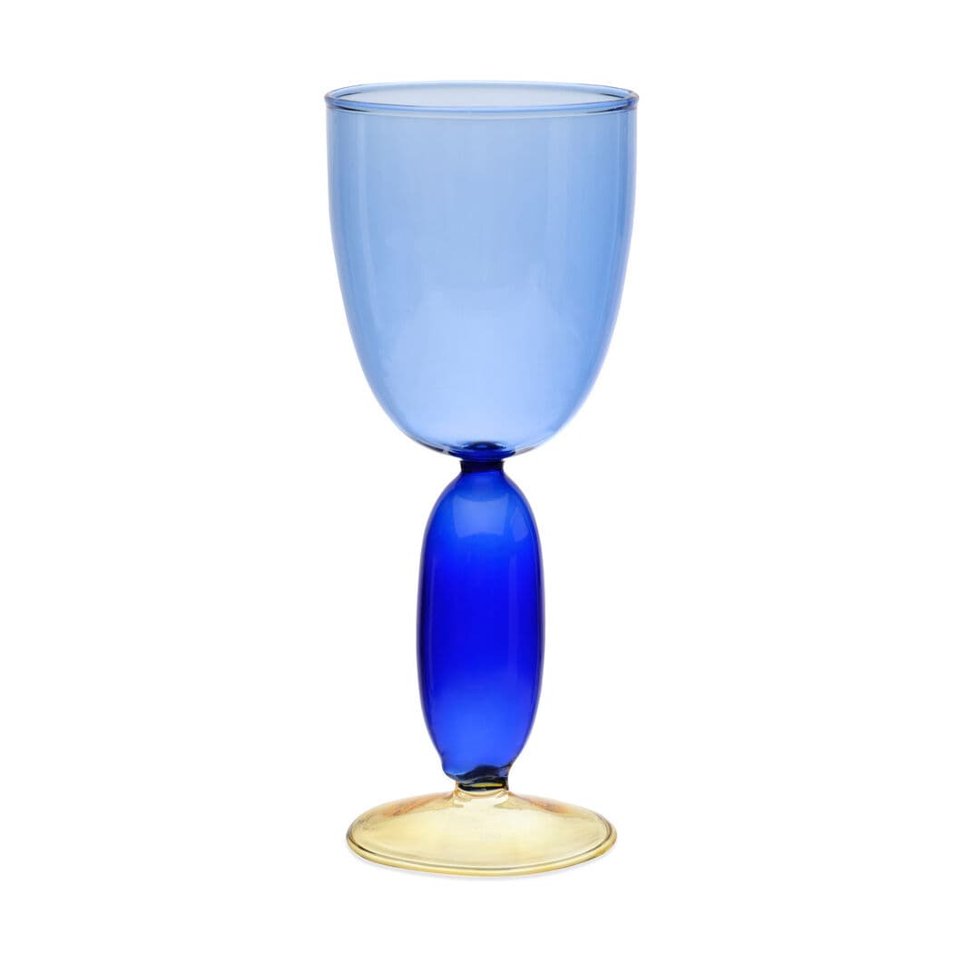 Boon ゴブレットグラス ブルー／マルチ 2個セット(ブルー／マルチ