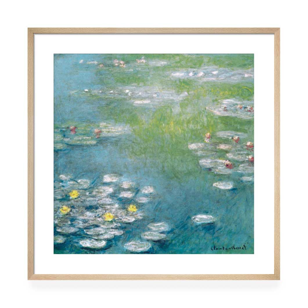 クロード・モネ Nympheas at Giverny フレーム付ポスター(Nympheas at