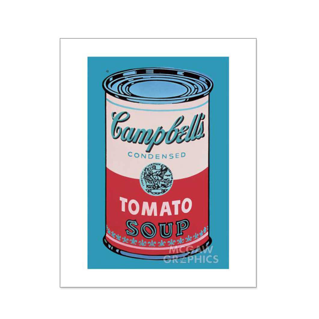 ウォーホル：Campbell's Soup Can （Pink ＆ Red） ポスター(Pink