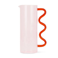 Fenton Art Glass ピンクガラス製ピッチャー 17cm フェントン ガラス製