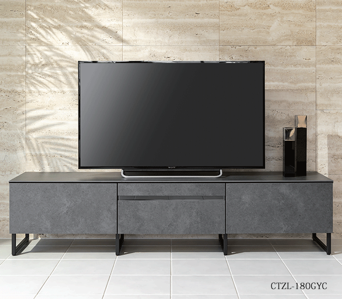 MKマエダ テレビボード セラミック仕様 180cm幅 台輪 コルテス CTZD