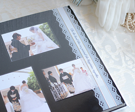 ウエディングアルバムをかっこよくデコレーションするための装飾グッズ
