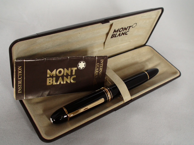 モンブラン 149 14C 中白 二段エボナイト芯 万年筆