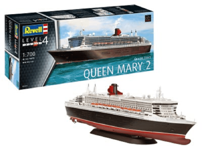 1:600 Heller 56626 Queen Mary 2 - Ship - Starter Kit