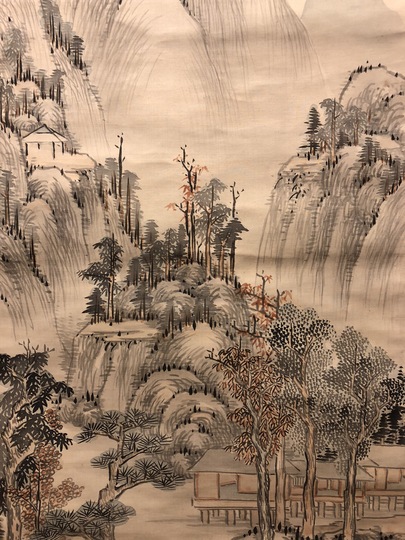 美品】書画・掛け軸・日本画・水墨画 掛軸 三浦光陽『水墨山水図』日本