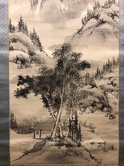 日高鉄翁 水墨山水図｜古美術・掛け軸の販売・買取・鑑定-松本松栄堂