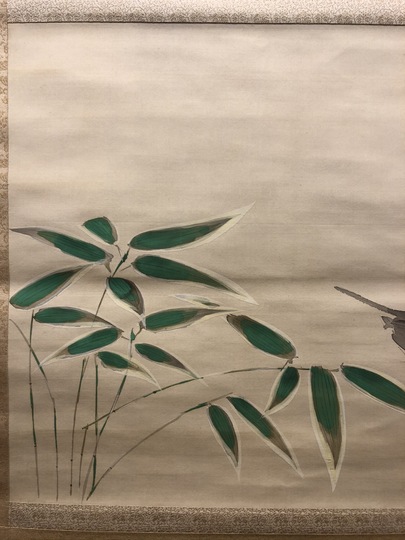 土田 麦僊 絹本 掛軸 共箱 太巻 2重箱（村上華岳 小野竹喬 野長瀬晩花