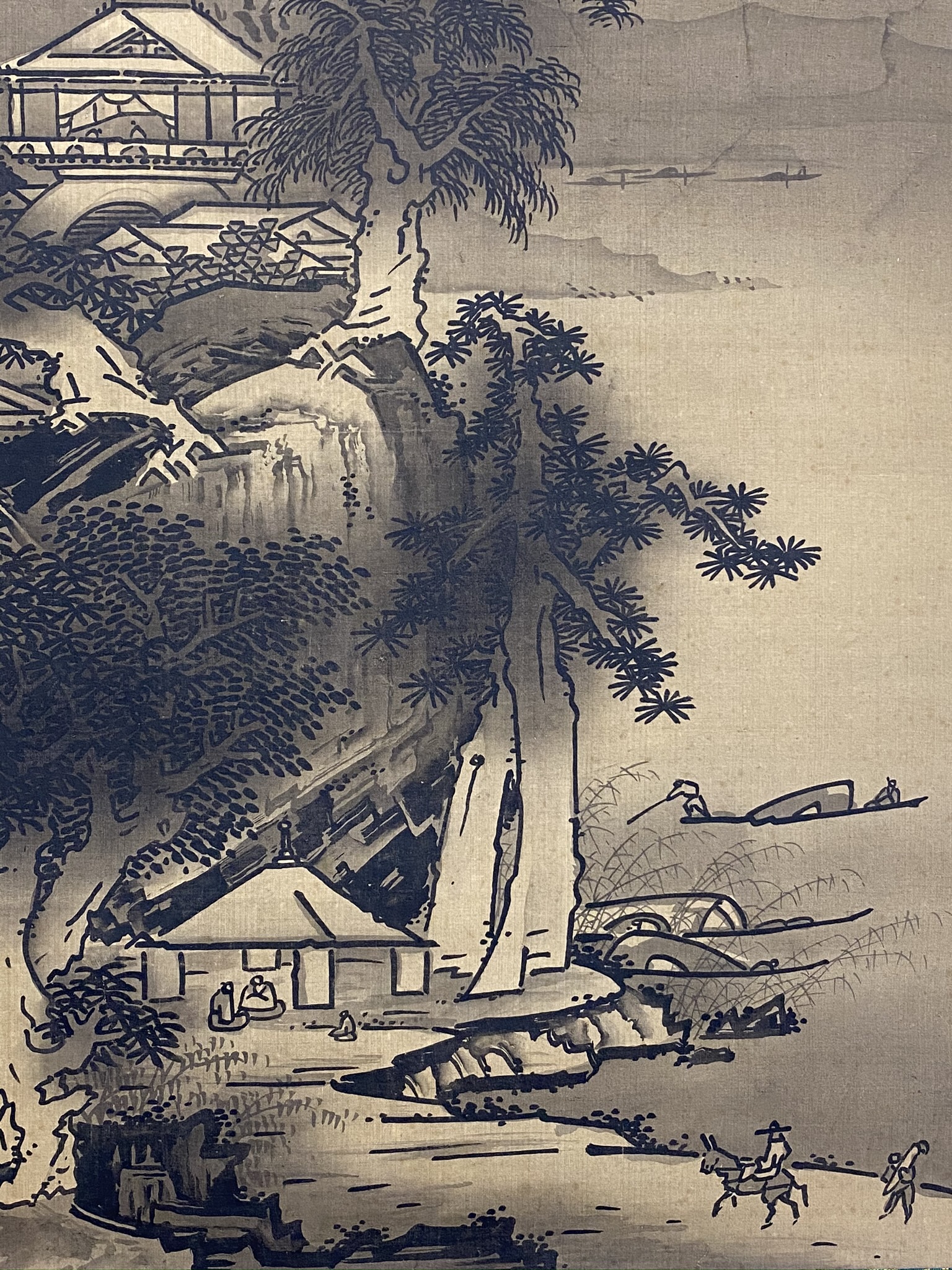 慶應◇【曾我蕭白(曽我蕭白)】真筆 紙本水墨富士山図