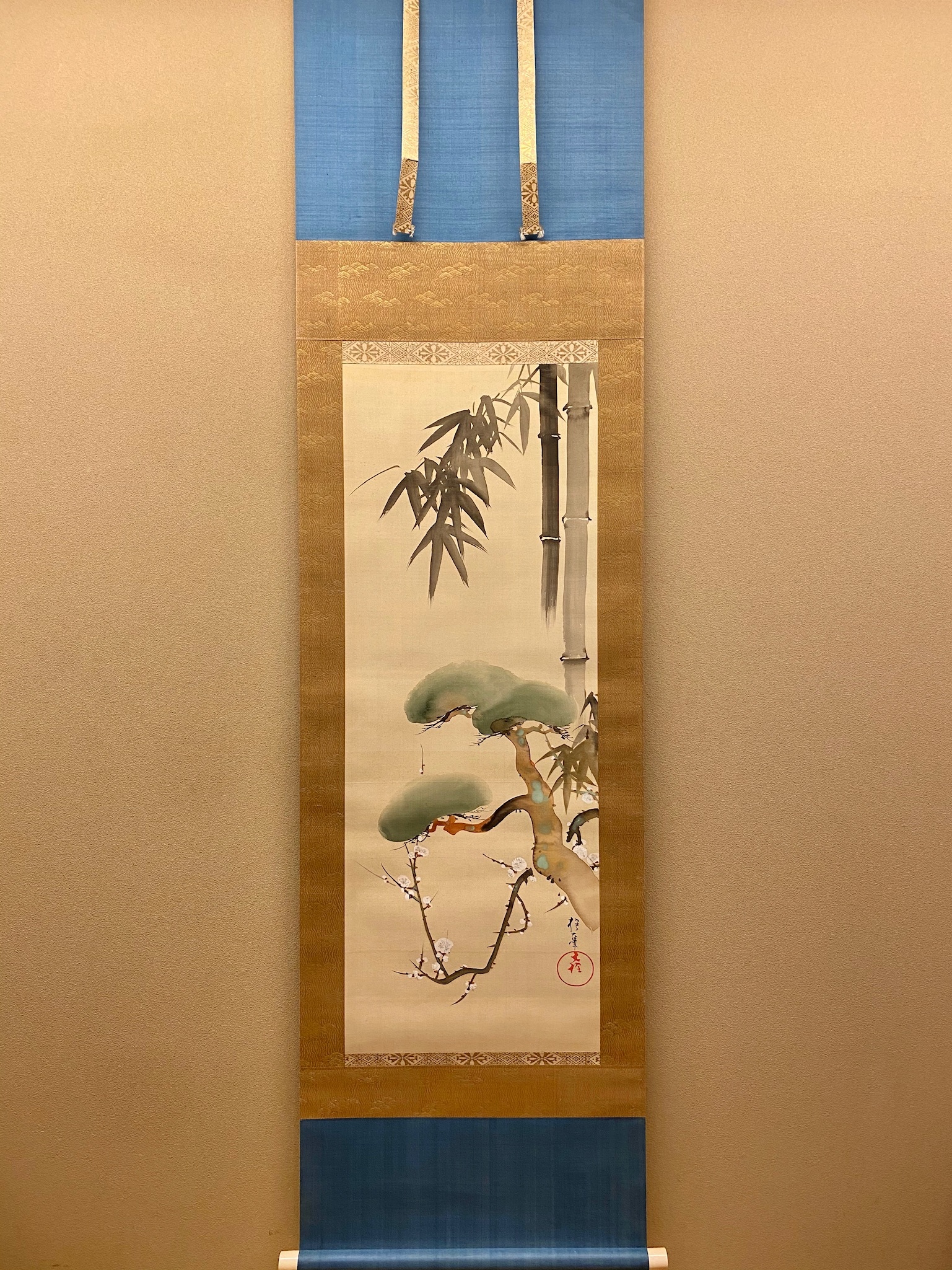 酒井抱一 松竹梅図｜古美術・掛け軸の販売・買取・鑑定-松本松栄堂