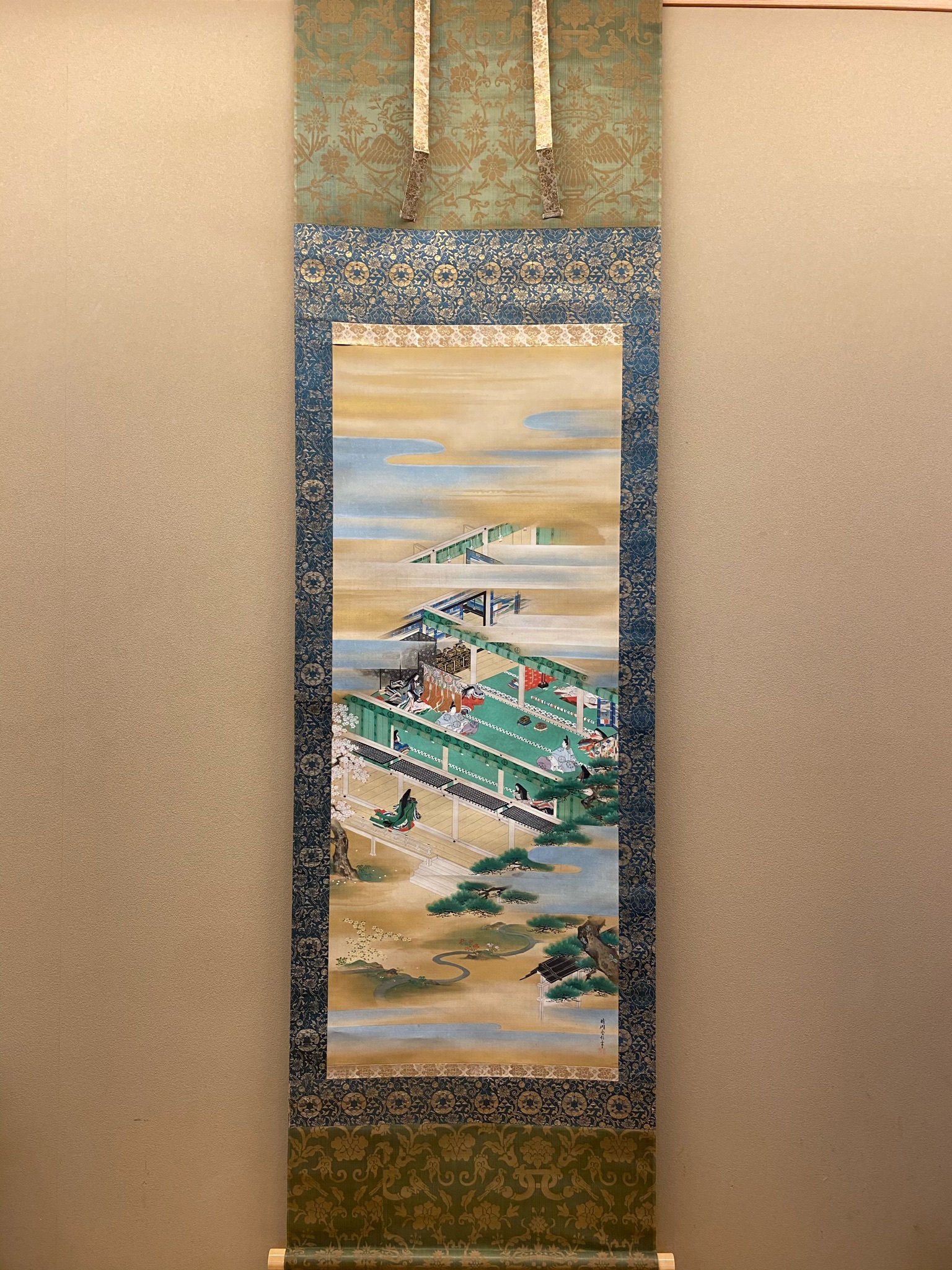 狩野晴川院養信 源氏物語｜古美術・掛け軸の販売・買取・鑑定-松本松栄堂