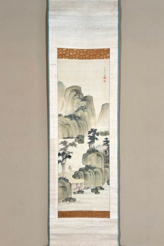 掛軸3本 ①小林太玄作 懐紙「千年翠」②芳賀洞然作「也風流」③竹堂作