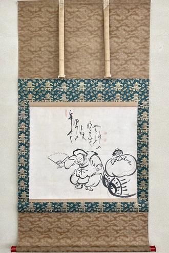 掛軸 白隠 紙本 書 布袋図 年代物 時代物 共箱 2026年最新】Yahoo