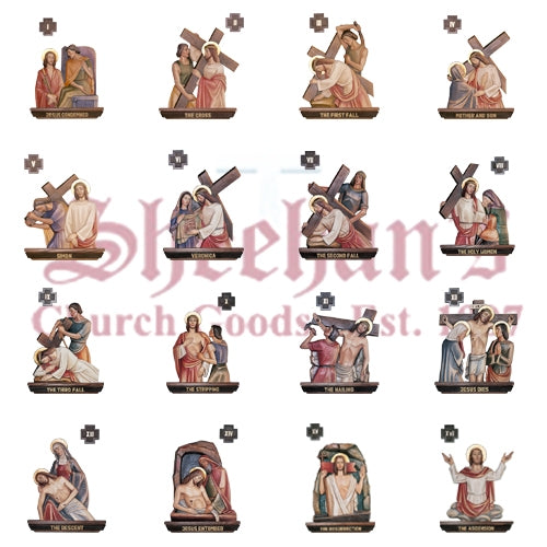 Demetz Stations Of The Cross with Crosses/Numerals — Matthew F