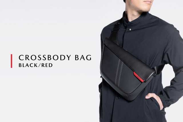 クロスボディバッグ BLACK/RED