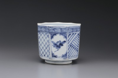 本物保証❗】江戸時代初期 初期伊万里 染付 帆掛舟に山水図 生掛け