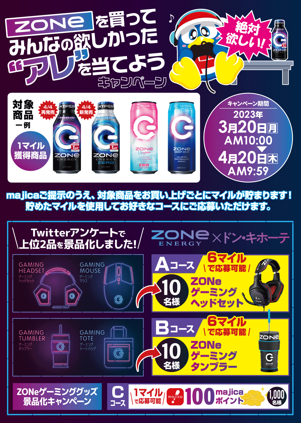 ポイントシール ZONE MEMBERS 200ポイント ZONe ENERGY on X: 