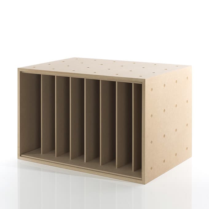 本・雑誌収納ボックス 仕切り付き BLC-12-Da|収納ボックスの通販なら