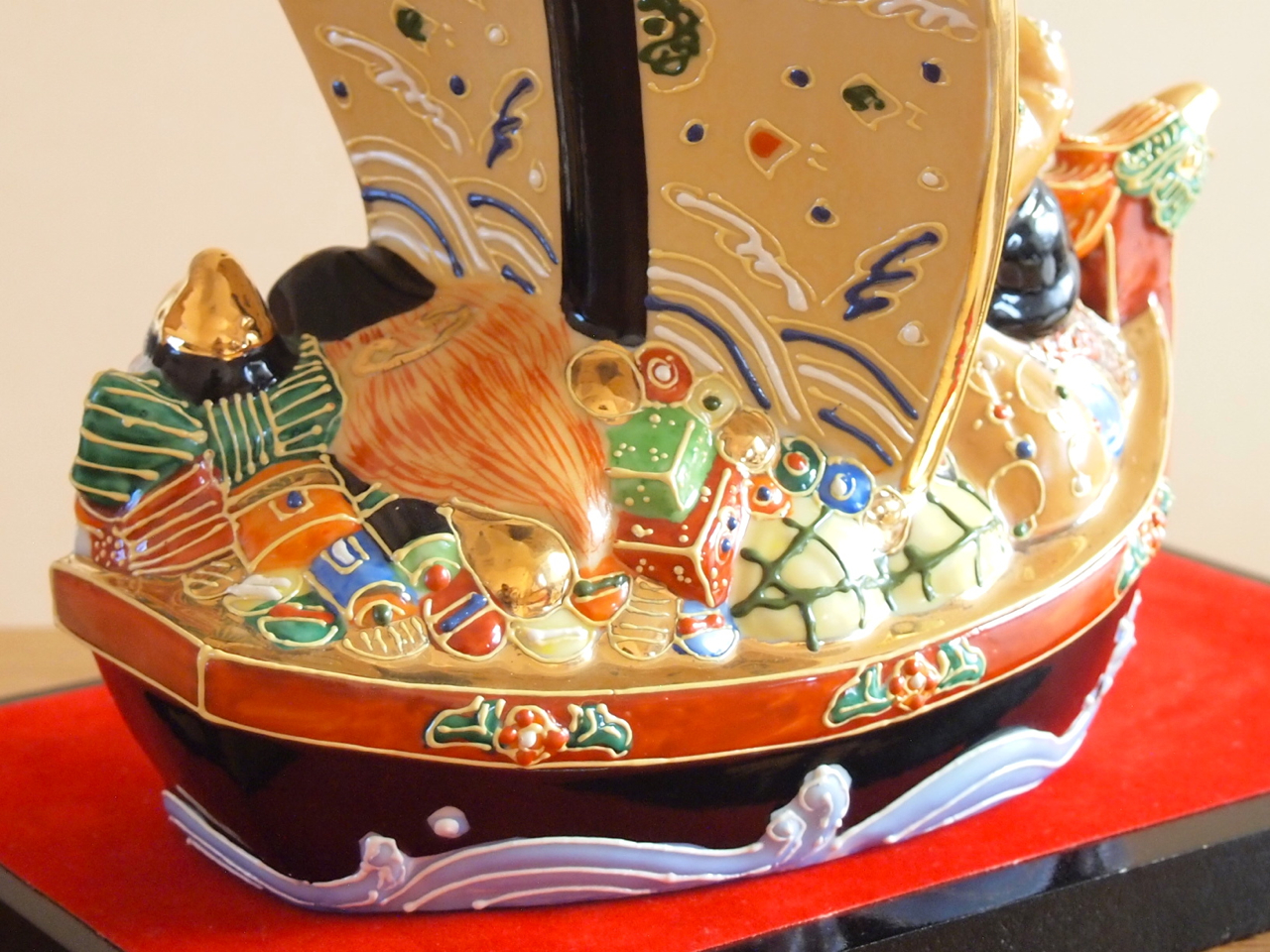 九谷焼 6号七福神 盛（台付） 九谷焼マルヨネ 陶芸窯和陶房