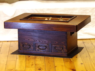 関東長火鉢 囲炉裏 五徳 道具置き 火箸 アンティーク 骨董 火鉢 レトロ