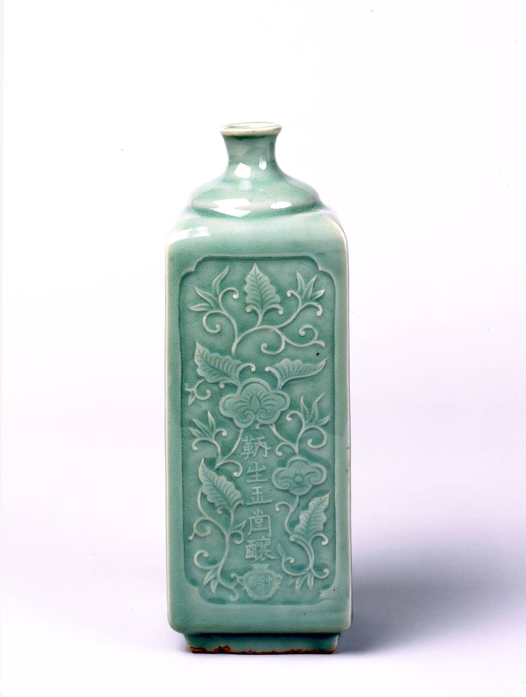 青磁保命酒徳利 – 兵庫陶芸美術館 収蔵品データベース