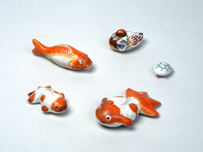 1947年頃日本製輸出品◇磁器製 瀬戸ノベルティ CHIKUSA『白鳥型と薔薇