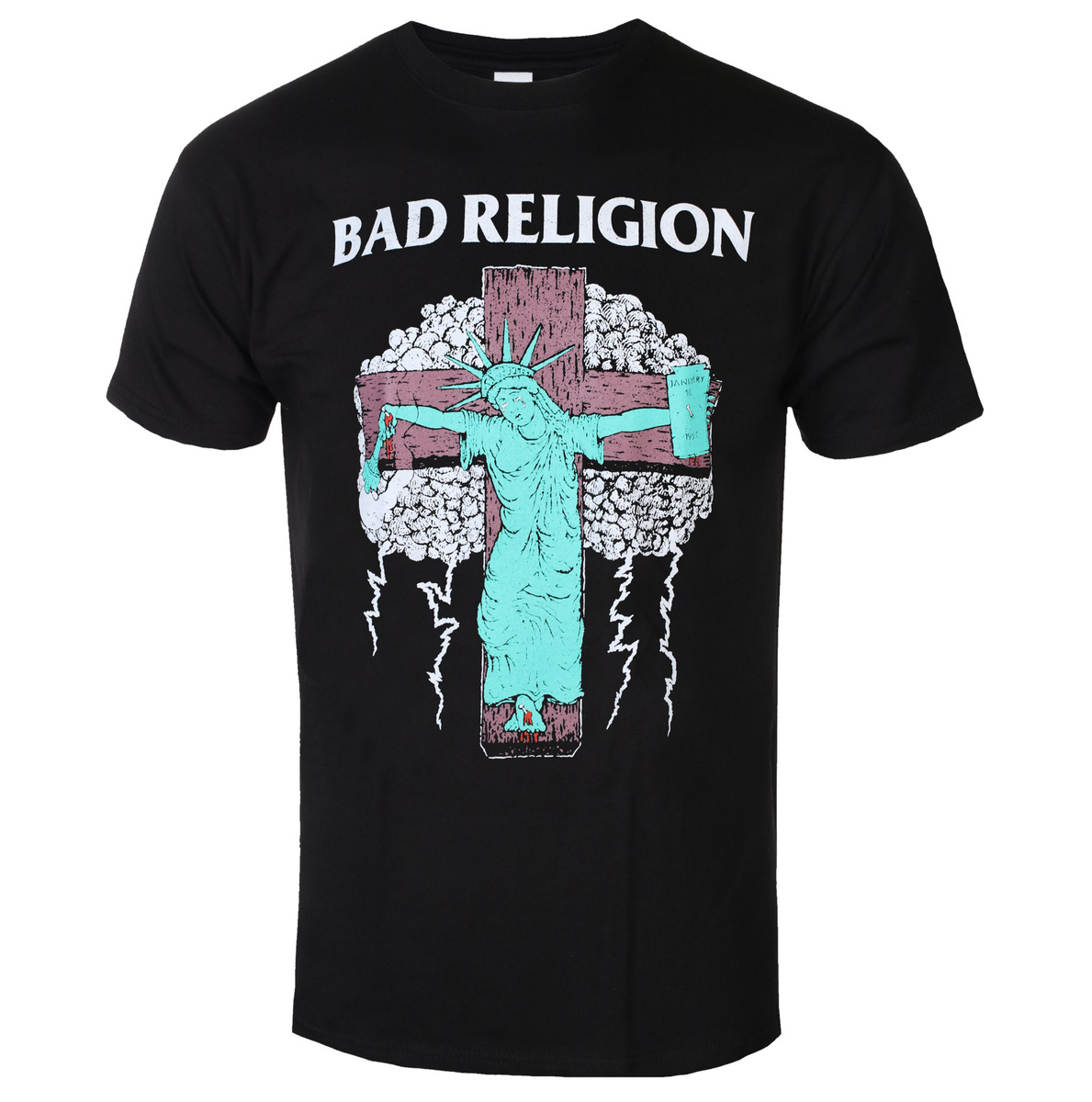 men's t-shirt Bad Religion - (Liberty Tour 91) - Black - KINGS