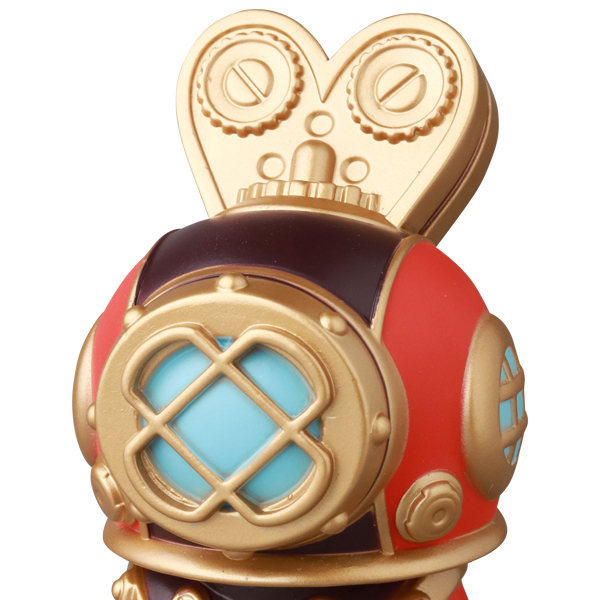 IS592)BE@RBRICK 招き猫 ペコちゃん 金運 ダブル小判 桃金メッキ 1000