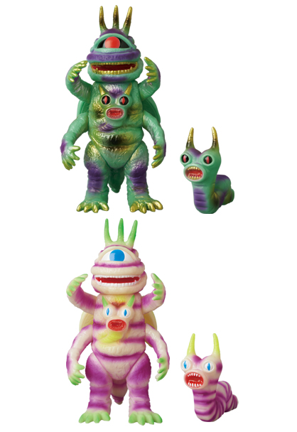 バクラー＋寄生虫「スペクトルマン」登場怪獣（メディコムトイ）蓄光