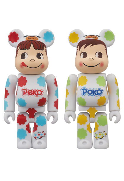 MEDICOM TOY - BE@RBRICK 着ぐるみペコちゃん & ポコちゃん 2体セット