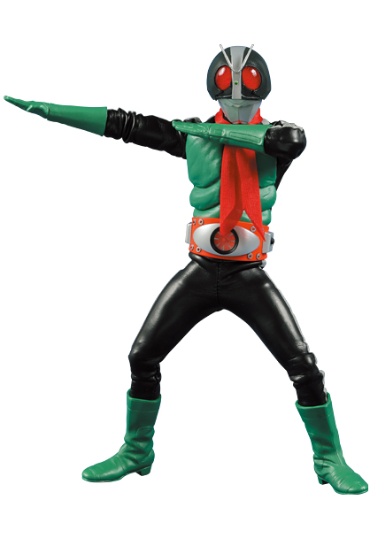 メディコムトイ‼️仮面ライダー 旧2号‼️DX版面‼️取れソフビ