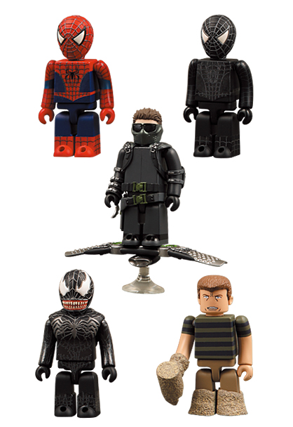 スパイダーマン3 キューブリック6種 コンプリートセット
