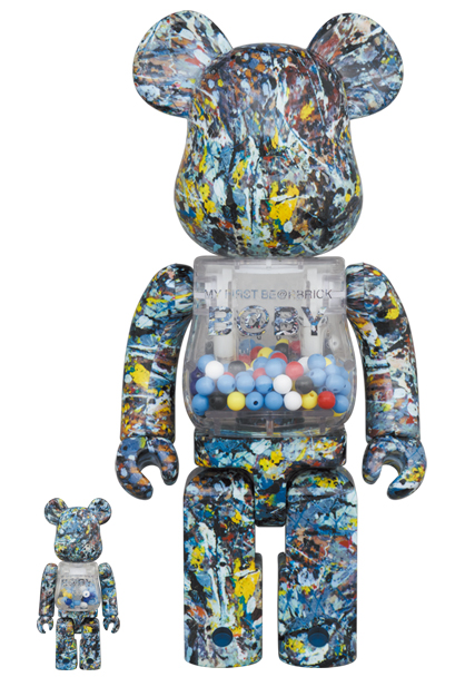 MEDICOM TOY - MY FIRST BE@RBRICK Jackson Pollock Studio Ver.100