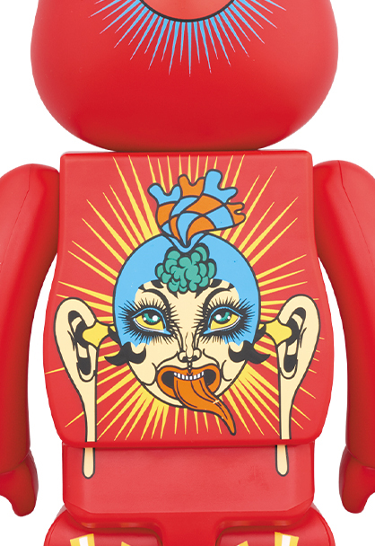 MEDICOM TOY - BE@RBRICK 田名網敬一 100％ & 400％ 赤