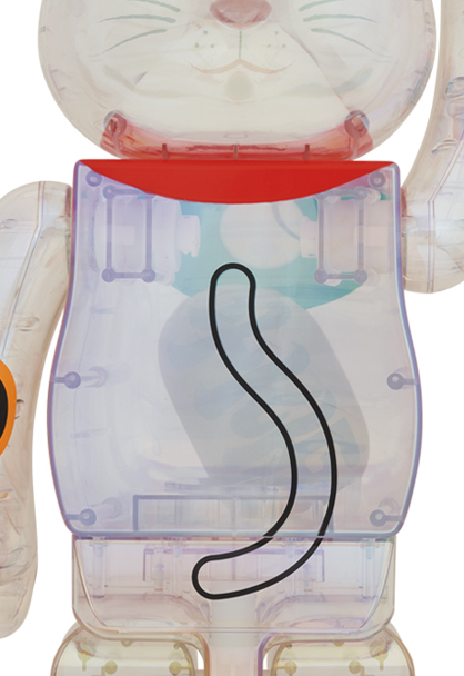 BE@RBRICK 招き猫 桃色透明メッキ 1000％ BE@RBRICK 桃色透明メッキ 1000%