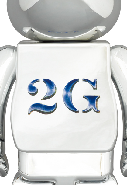 MEDICOM TOY BE@RBRICK SORAYAMA 2G SILVER