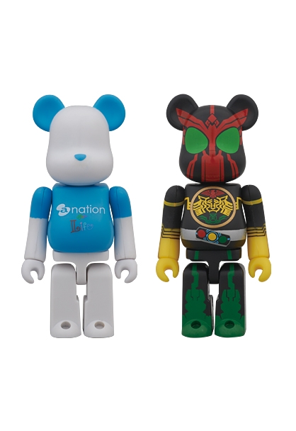 仮面ライダー旧2号 ベアブリック 100% & 400% 仮面ライダー旧2号 ベア