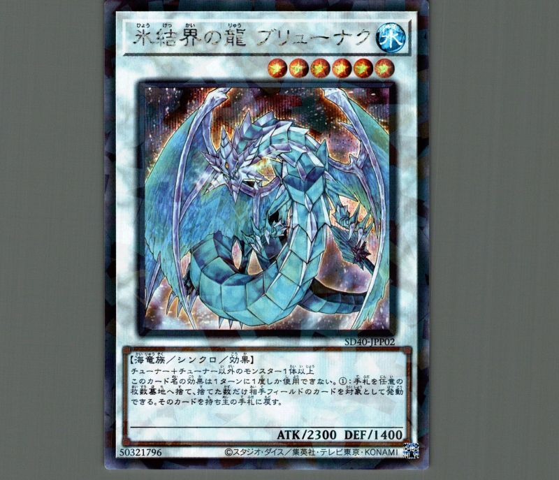 氷結界の龍ブリューナク/シークレット【シンクロ】《SD40-JPP02