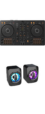 高品質木材MDFスピーカーセット】 Pioneer DJ DDJ-FLX4 PCDJ