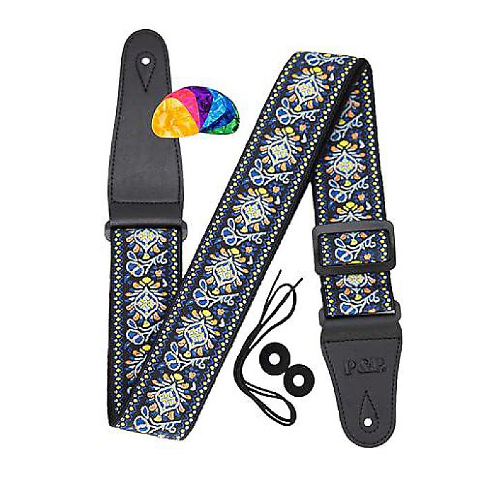 Embroidered Guitar(刺繍ギター) ストラップ ヴィンテージスタイル