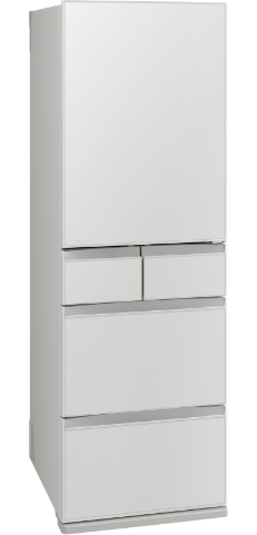 92三菱大型冷蔵庫 455L 400L強 小型 家庭用 5ドア 自動製氷 右開き 92