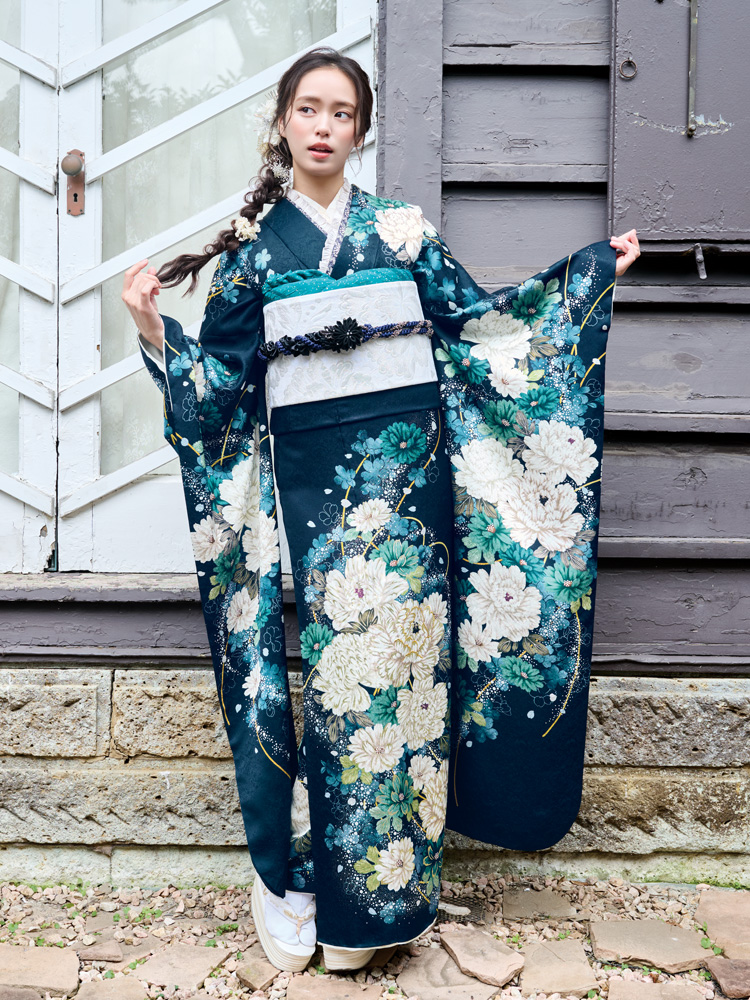 シンプルモダン振袖 H818 | 岐阜・大垣・一宮で振袖レンタル・購入