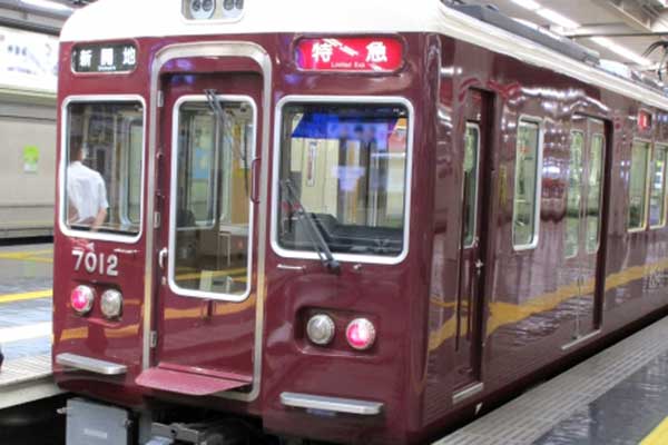 阪急神戸線8000系8042f+7000系7001f 8両(室内灯設置済)