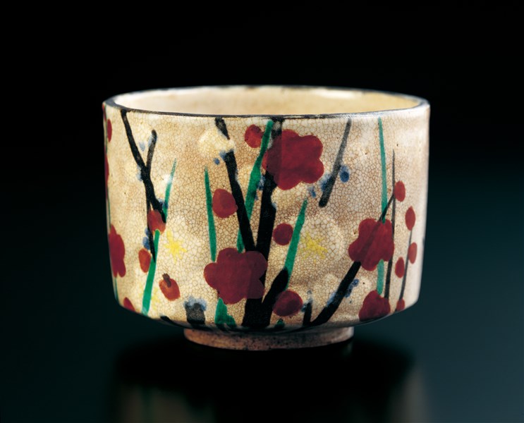 色絵かきつばた茶盌☆八世乾山如仙造 2025年最新】Yahoo!オークション