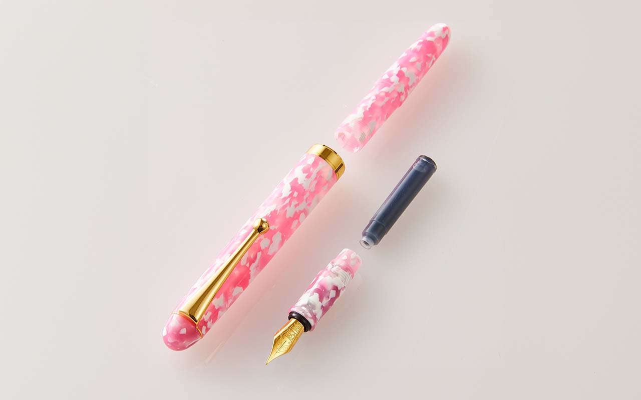 大西製作所 アセテート ショート万年筆/ペンクリップ付き