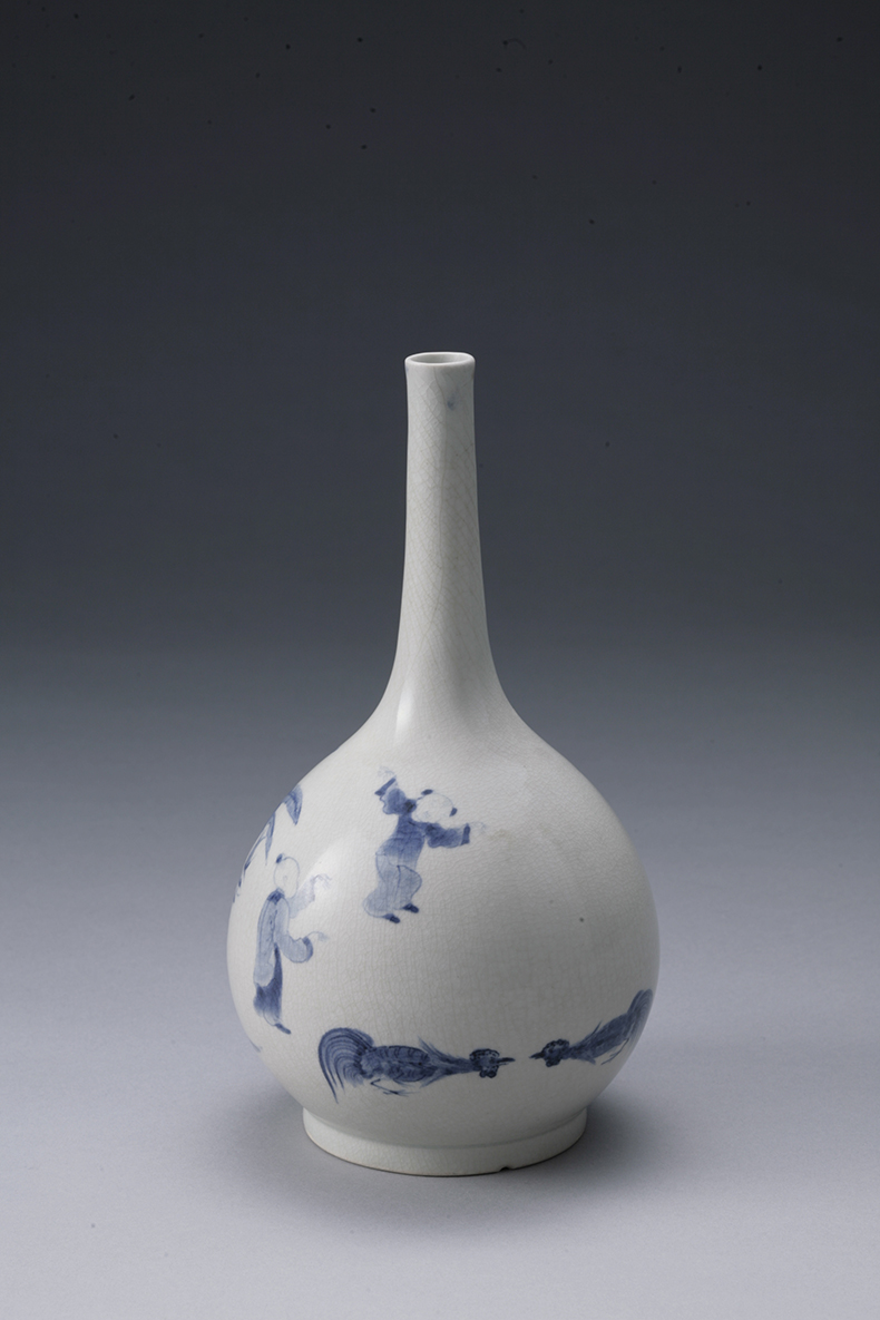 佐世保 平戸三川内焼 白磁鯉図水指（漆塗り蓋付き） 佐世保 平戸三川内